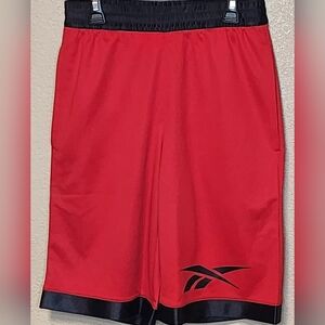 Reebok Men's Red Basketball Mesh Athletic Shorts Size 2XS